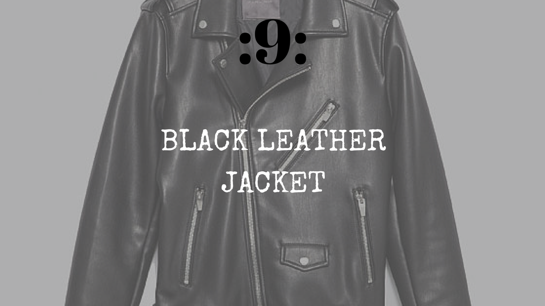 essential #9 - black leather jacket