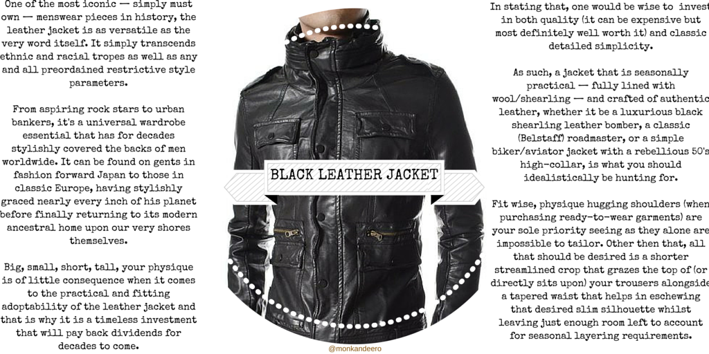 the black leather jacket (modern rockstar) - monk + eero
