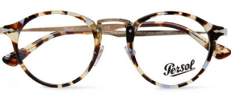 Persol - Round-frame Tortoiseshell Acetate And Gold-tone Optical Glasses 