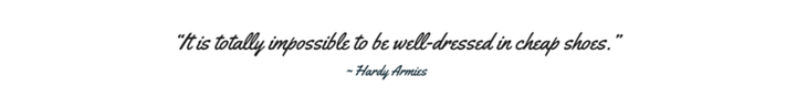 hardy armies- footwear quote