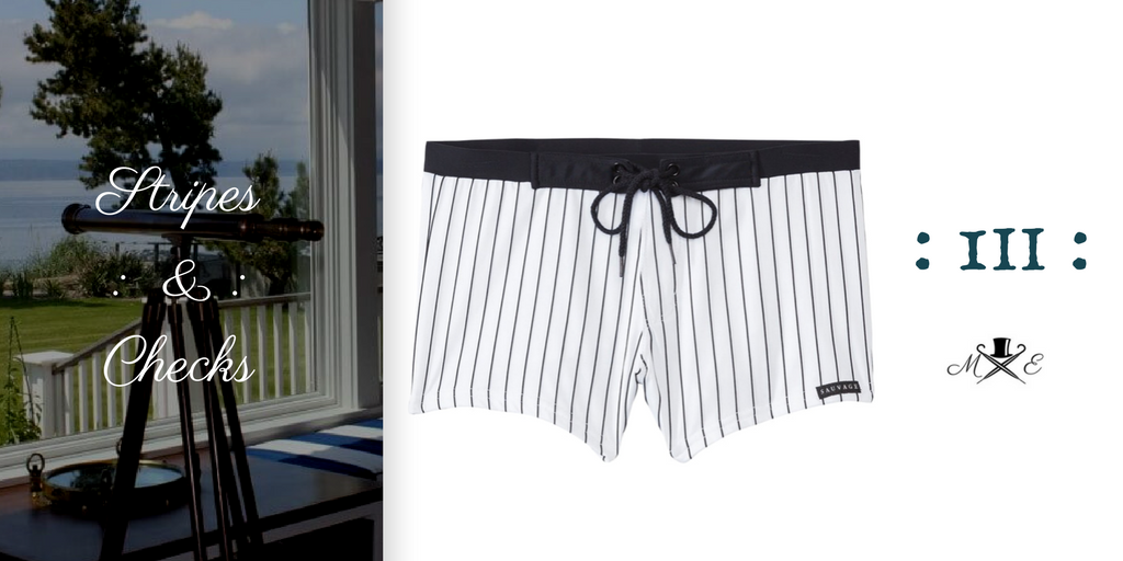 number-three-striped-and-checked-swim-shorts-trunks (monk + eero)